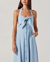 Astr the Label Women's Katherine Tie-Front Midi Dress