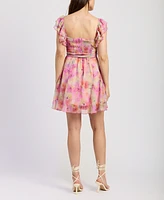 En Saison Women's Amari Ruffle Mini Dress