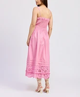 En Saison Women's Peyton Cotton Midi Dress
