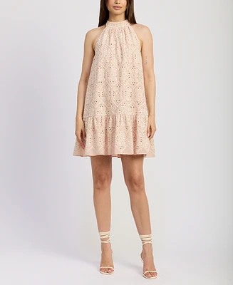 En Saison Women's Elana Cotton Sleeveless Minidress