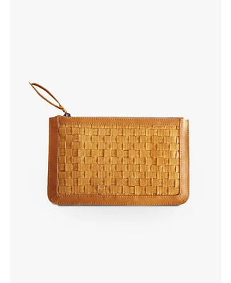 Able Nesmia Basketweave Clutch