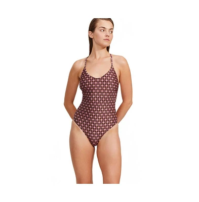 Luma Gottex Women's Vintage Charm Scoop Neck Halter One Piece