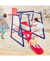 Multi-Function 7-in-1 Metal Climbing Set for Kids Ages 3 to 7 Years