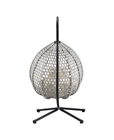 Mondawe Versatile Hanging Egg Chair for Indoor and Outdoor Use
