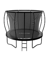 Allstar 10 Ft Round Trampoline for Kids Outdoor Backyard Play Equipment Playset with Net Safety Enclosure and Ladder