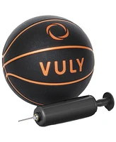 Vuly Trampolines Basketball Set Attachment with Backboard, Netted Hoop, Mini Basketball, and Hand Air Pump Compatible with Trampolines and Swing Sets