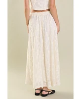 endless rose Women's Floral Embroidery Lace Skirt