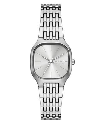Skagen Women's Mellem Lille Quartz Three-Hand Silver Stainless Steel Watch, 28mm