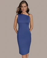 Donna Karan New York Women's Hardware-Trim Asymmetric Dress