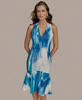 Donna Karan New York Women's V-Neck Sleeveless Dress
