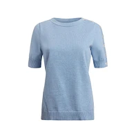 Carlisle Women's Short Sleeve Suvin Cotton Pullover Sweater Supreme