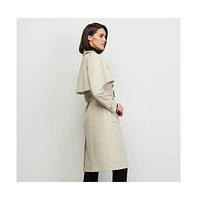Carlisle Women's Beige Water-Repellent Tricot Trench Coat Shrimpton