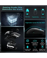 Thunderobot MG701 Wired Gaming Mouse, Ultimate Gaming-Grade Chip, 4200 Dpi Optical Sensor, High Rolling Rate, Ergonomic Design with Anti-Slip Side Gri