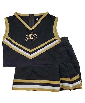 Little King Big Girls 2-Piece Black Colorado Buffaloes Cheer Set
