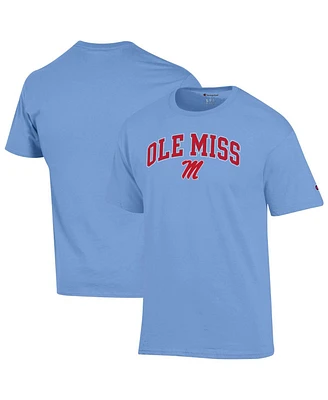 Champion Men's Powder Blue Ole Miss Rebels Arch Over Logo T-Shirt