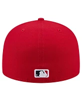 New Era Men's Red St. Louis Cardinals Yarn Stitch 59FIFTY Fitted Hat
