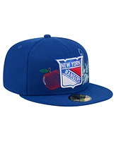 New Era Men's Blue York Rangers State Stitch 59FIFTY Fitted Hat