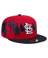 New Era Men's Red/Navy St. Louis Cardinals Retro Pattern 59FIFTY Fitted Hat