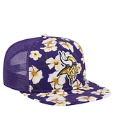 New Era Men's Purple Minnesota Vikings Adventure Pattern Golfer Snapback Hat