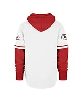 '47 Brand Men's White Kansas City Chiefs Trifecta Shortstop Pullover Hoodie