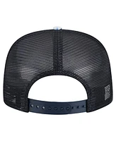 New Era Men's Navy Seattle Mariners Adventure Pattern Golfer Trucker Snapback Hat