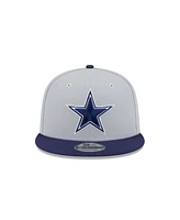 New Era Men's Gray/Navy Dallas Cowboys Color Pack Two-Tone 9FIFTY Snapback Hat
