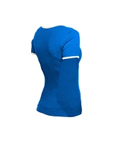New Era Women's Royal Chicago Cubs Throwback Lace Up T-Shirt