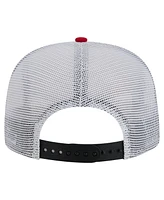 New Era Men's Red/Black Atlanta Falcons Throwback Dye Golfer Snapback Hat