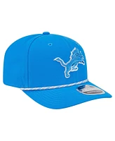 New Era Men's Blue Detroit Lions Gameday Multi Rope 9SEVENTY Stretch-Snap Hat