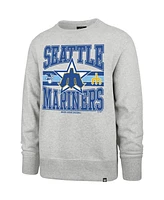 '47 Brand Men's Gray Seattle Mariners Letters Headline Pullover Sweatshirt