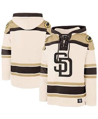 '47 Brand Men's Cream San Diego Padres Superior Lacer Pullover Hoodie