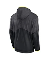 Nike Men's Anthracite Cleveland Browns Volt Hoodie Half-Zip Jacket