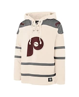 '47 Brand Men's Cream Philadelphia Phillies Superior Lacer Pullover Hoodie