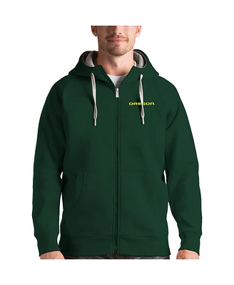 Antigua Men's Green Oregon Ducks Victory Full-Zip Hoodie