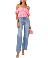 1.state Women's Off-The-Shoulder Ruffle Top