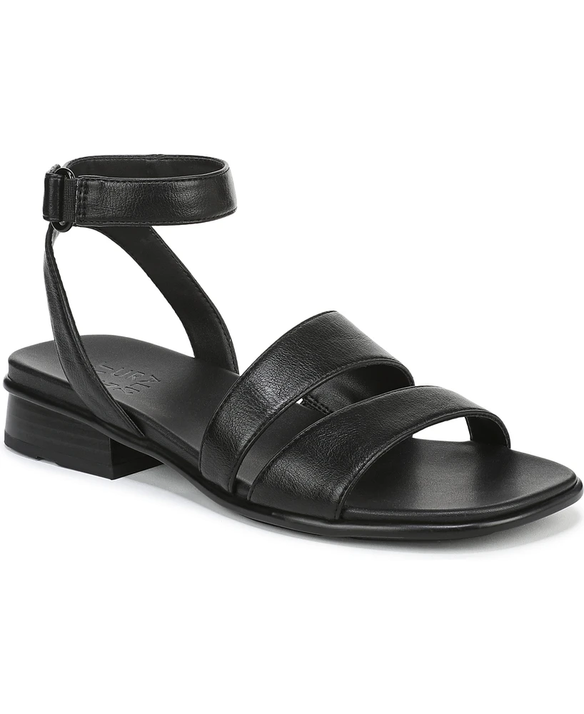 Naturalizer Women's Effie Square Toe Block Heel Flat Sandals
