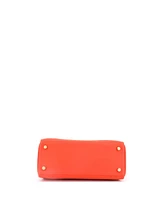Pre-Owned Hermes Kelly 25 Handbag Orange Swift with Gold Hardware