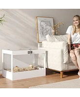 PawHut Hamster Cage with Openable Top, Hut, Small Animal Habitat,