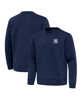 Antigua Men's Navy New York Yankees Relevant Lightweight Pullover Sweatshirt