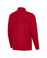 Antigua Men's Crimson Indiana Hoosiers Perilous Quarter-Zip Pullover Top