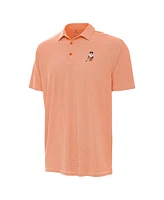 Antigua Men's Orange Clemson Tigers Golfer Twine Polo Shirt