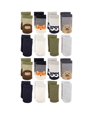 Luvable Friends Baby Boys Fun Essential Socks 16-Pack