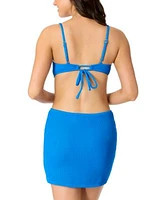 Salt Cove Juniors Rib Scrunch Scoop Neck Bralette Bikini Top Ribbed Pull On Cover Up Skirt Exclusively At Macys