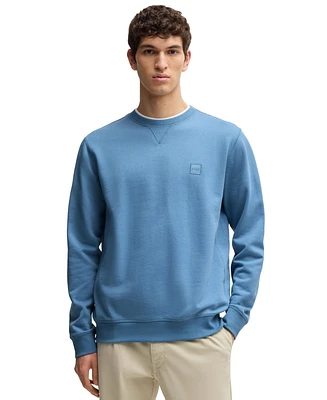 Boss by Hugo Men's Cotton-Terry Regular-Fit Sweatshirt
