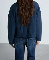 Mango Women's Zipper Cotton Jacket