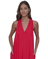 Dkny Jeans Women's V-Neck Racerback Swing Dress