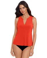 Magicsuit Womens Hyper Link Chanae Tankini Top Shirred Bikini Bottoms