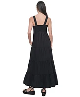 Dkny Jeans Women's Cotton Tiered Maxi Dress