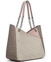 Calvin Klein Zoe Chain Large Tote Bag