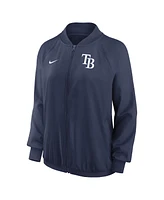 Nike Women's Navy Tampa Bay Rays Authentic Collection Team Raglan Performance Full-Zip Jacket